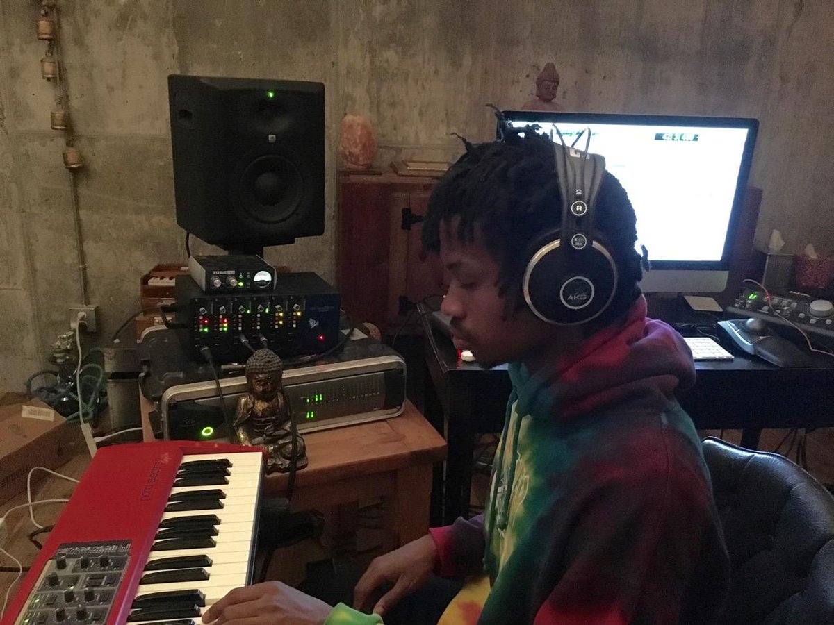 TheJBLpro's tweet photo. .@Raury used #JBLPro #LSR6328P & AKG K217 in studio at the Ashram room in Utah. #indigochild #HearTheTruth https://t.co/fBcoBKSrrH
