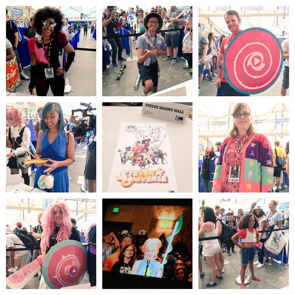 “Post #SDCC2016 Just a few of the awesome #StevenUniverse #cosplay we saw @Comic_Con this year!”