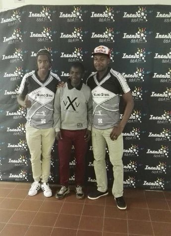 sbonelokhwela's tweet photo. on the radio with the boys @BanetseNkhoesa https://t.co/p7Ctsk86Kz