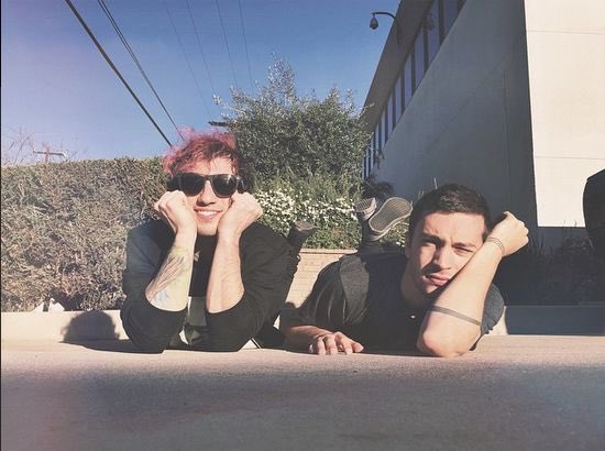 hanging out on hot concrete with my favorite boy.