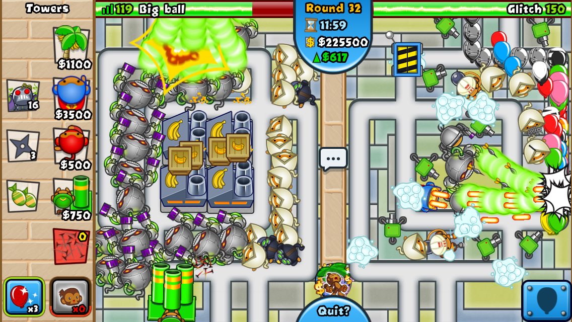 Ran into a friend playin btd battles and it was a pretty late game