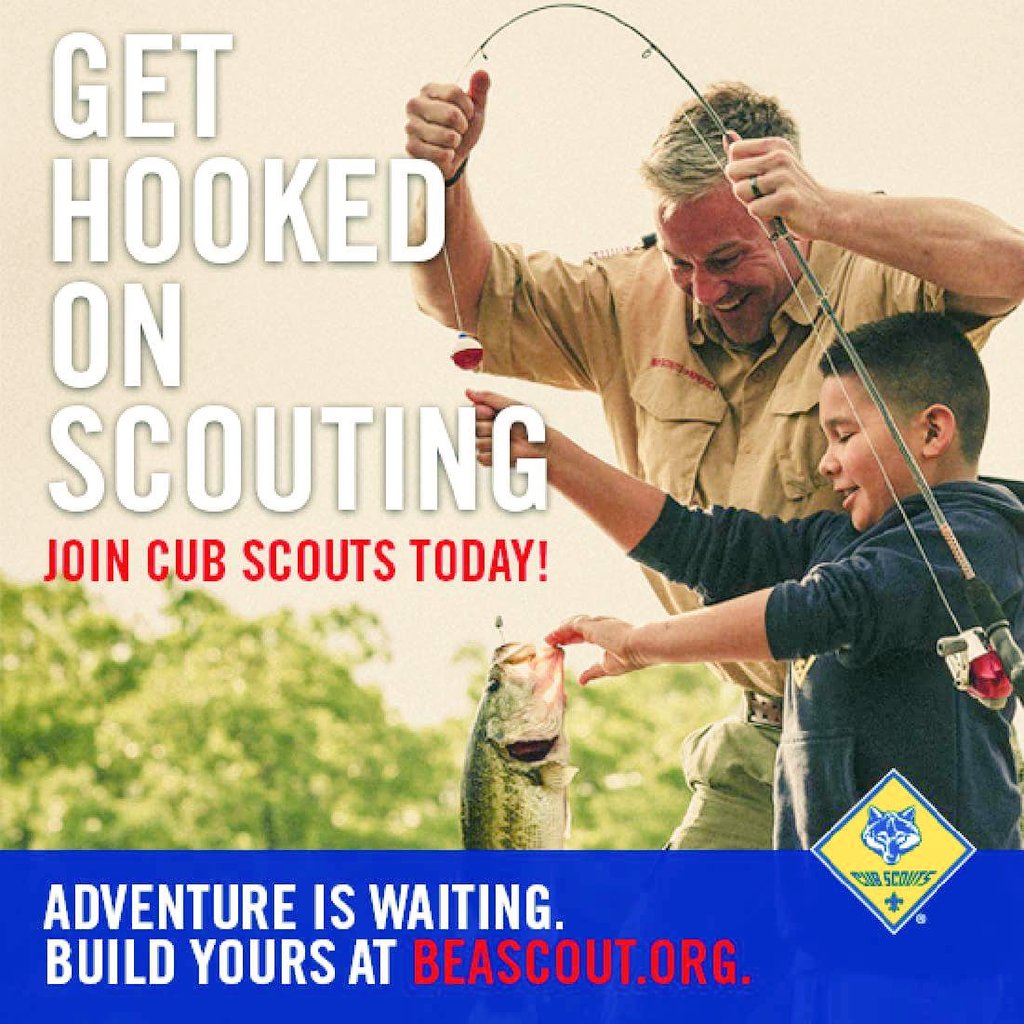 OzarkTrails_BSA's tweet photo. Who's ready to get #HookedonScouting this fall? Visit https://t.co/qn50aRJhbb to find Scouting near you! https://t.co/ec6uLKcCRN