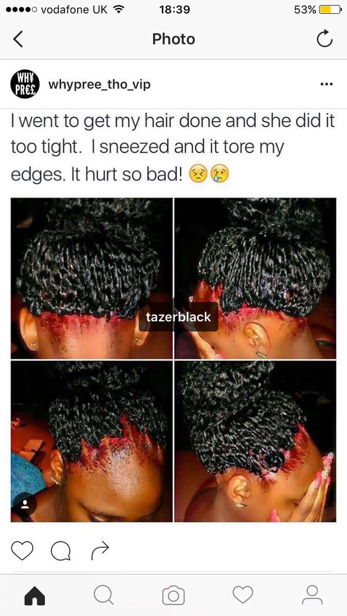 Bac wen I had long hair, girls were trying to do dis to me week in week out telling me am moaning bout the tightness