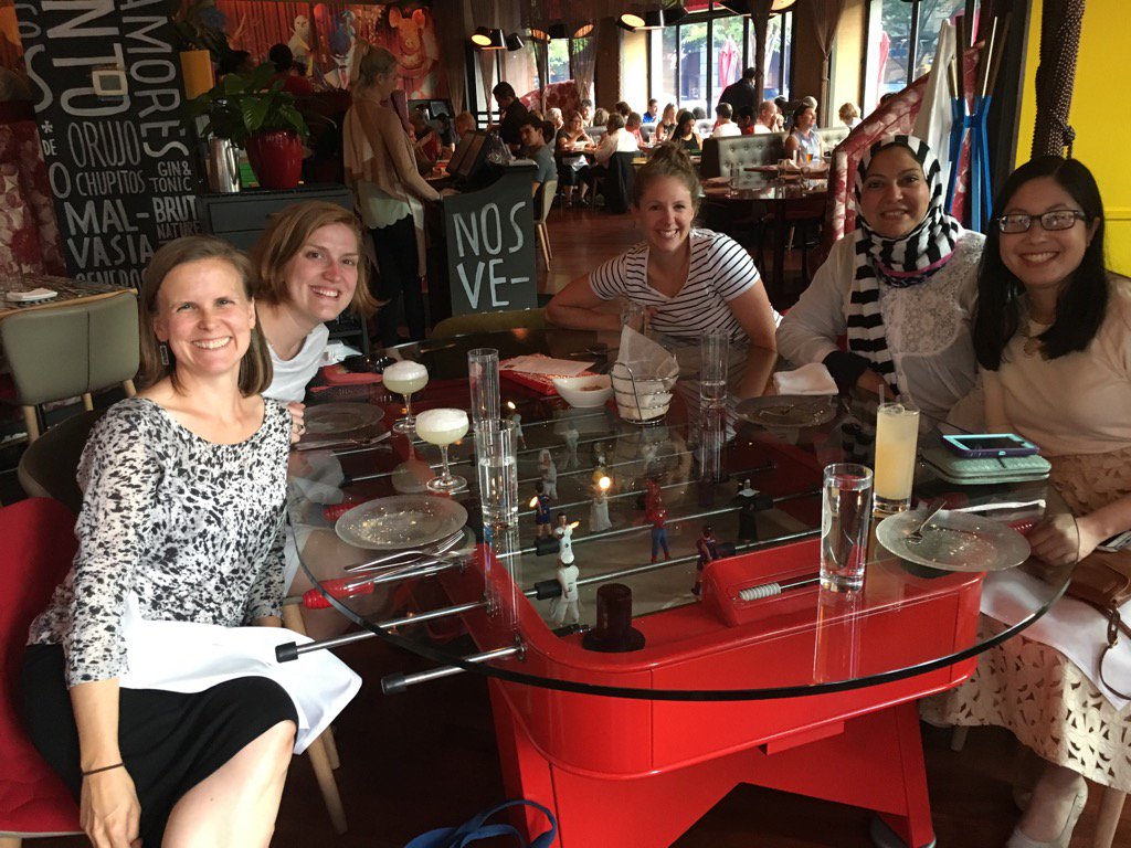 MelindaMorrill's tweet photo. Day 2 tapas @BW_Scholars #bwsp2016 https://t.co/tKMTLlSyMW