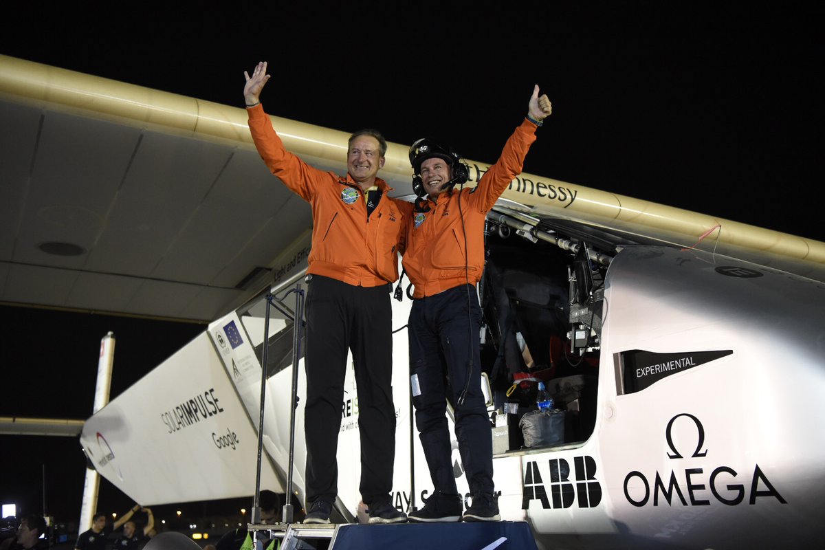 Tesla (@tesla) on Twitter photo Congrats! 👍 RT <a href="/solarimpulse/">Solar Impulse Foundation</a> BREAKING: we flew 40'000km without fuel. It's a first for energy, take it further! Congrats! 👍 RT <a href="/solarimpulse/">Solar Impulse Foundation</a> BREAKING: we flew 40'000km without fuel. It's a first for energy, take it further!