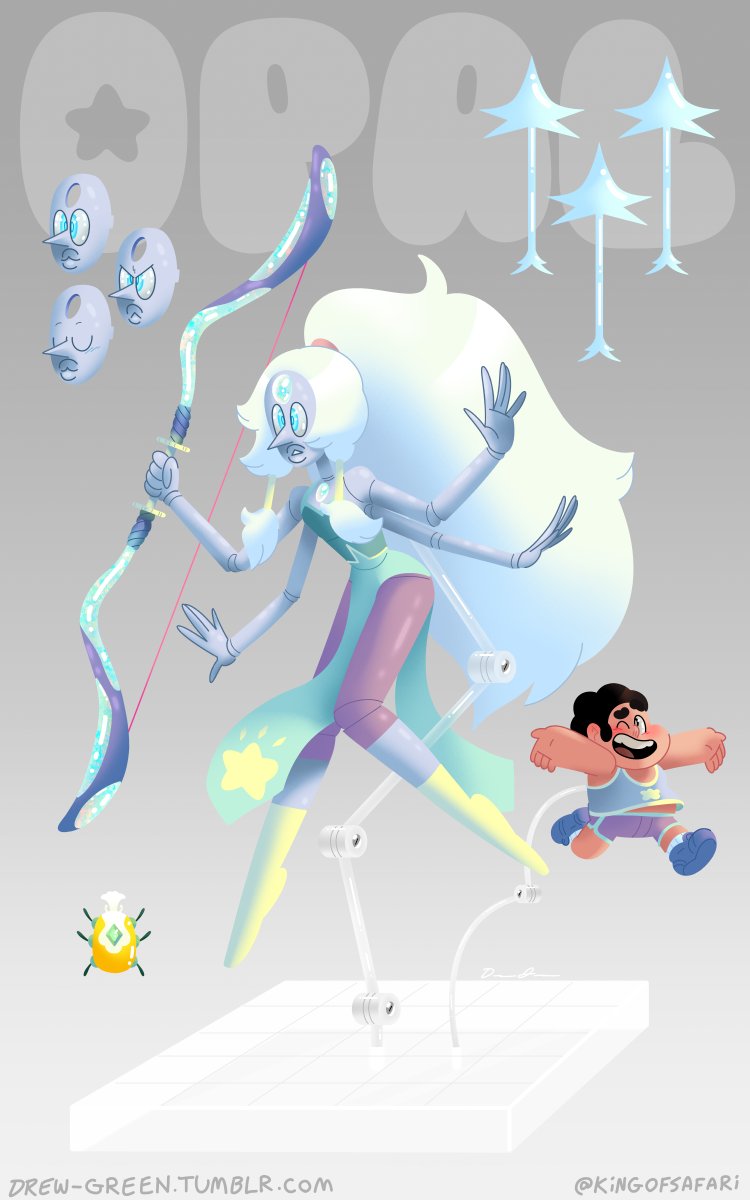 “What if Opal from #StevenUniverse was a Figma figure?!”