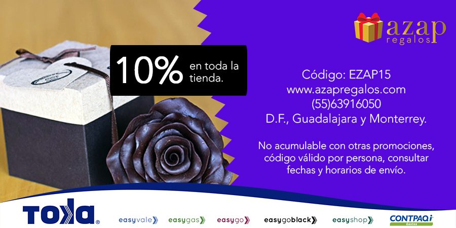 EasyhomeMexico's tweet photo. Envía regalos con un 10% de descuento a tu ser querido presentando tu tarjeta Toka. https://t.co/qEV074Yt2D