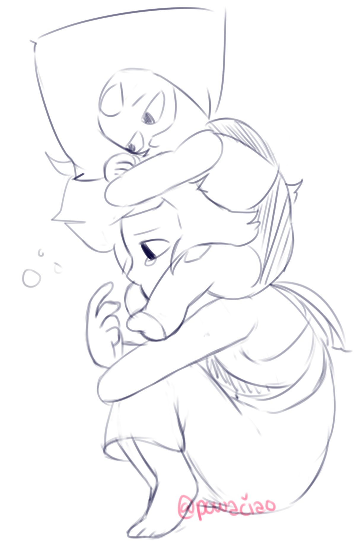 “Lapidot Comfort cuddles ♡ lil cheerup doodle for @aloezaki ily mom !!”