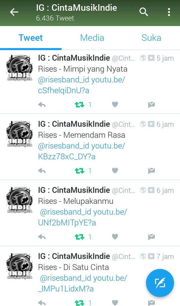Risesband_id's tweet image. Terimakasih utk #CintaMusikIndie
Yg sudah share lagu2 kami di akun youtube nya 
Cc: @CintaMusikIndie
