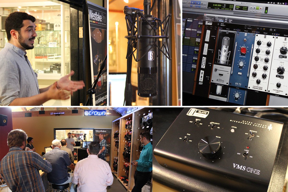 WestlakePro's tweet image. Had the @Slateproaudio guys in to talk VMS this morning. Amazing product, shipping now! #slatedigital #slateVMS