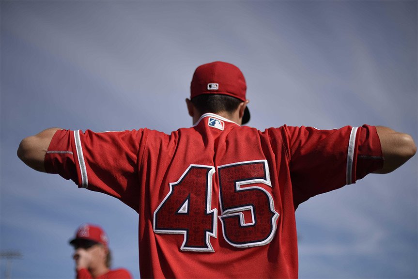 Angels's tweet photo. Give this a RT to send @TylerSkaggs37 some good luck vibes for his start tonight! You could win a signed baseball... https://t.co/zdQZJwwNQl