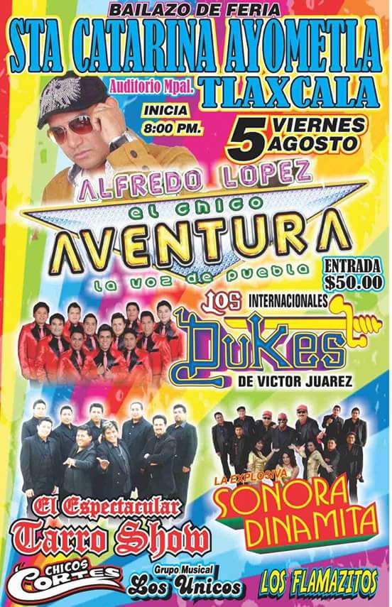 Amigos los esperamos este proximo 5 de agosto no falten!!!