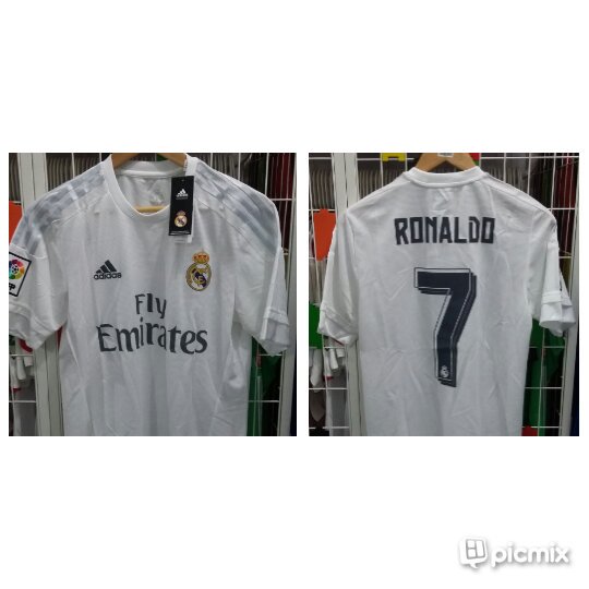 Madrid home 15-16 size S BNWT
#7 Ronaldo original player size
475rb