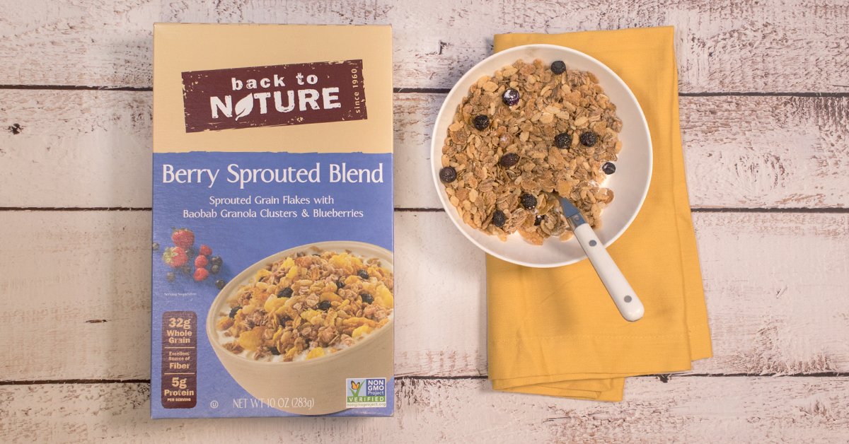 Back2NatureFood's tweet photo. Start your day with plenty of sprouted grains, fiber and protein. #simplybreakfast https://t.co/WZjU8qiQFo