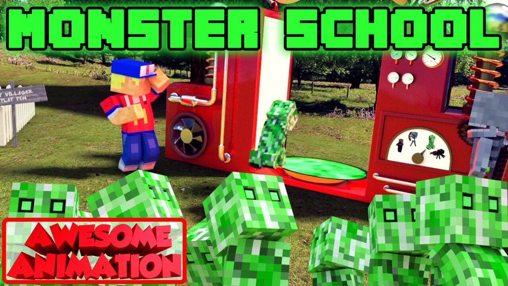 AAnimationShow's tweet image. Check out our latest #monsterSchool video here bit.ly/2aaM4zf #Minecraft #youtube #MinecraftInRealLife