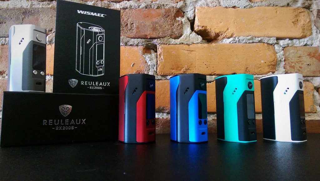 atomizedinc's tweet image. Wismec RX200S back in stock, now available in 4 new colors!!