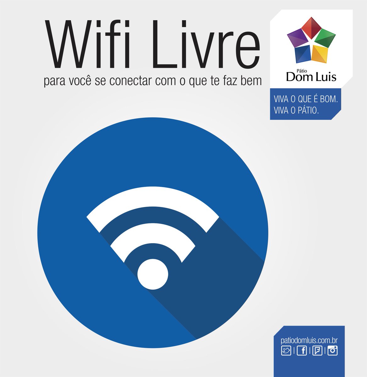 patiodomluis's tweet photo. Wifi livre só no Pátio Dom Luis, conecte-se a vontade com o que te faz bem e viva o Pátio. https://t.co/TbJrPs02rQ