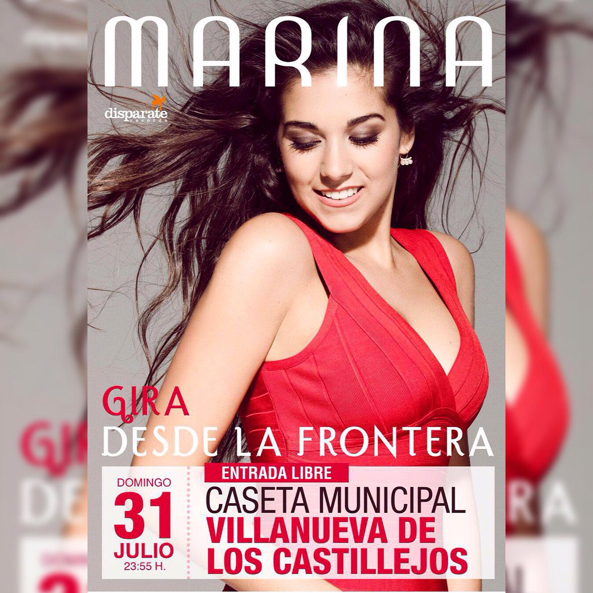 Este domingo 31 no me podéis faltar en"La Caseta Municipal" de Villanueva de los Castillejos!Qué ganas tengo yaa!💃🏽😚