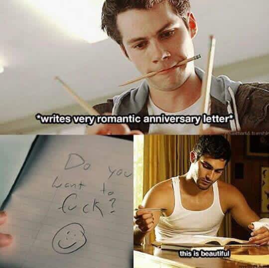 HoechlinMuffin's tweet photo. I can't stop laughing at this πππ #TeenWolf #Sterek #SterekIsCanon #SterekIsReal #SterekIsEternal #SterekIsHome https://t.co/A694UKZQsd