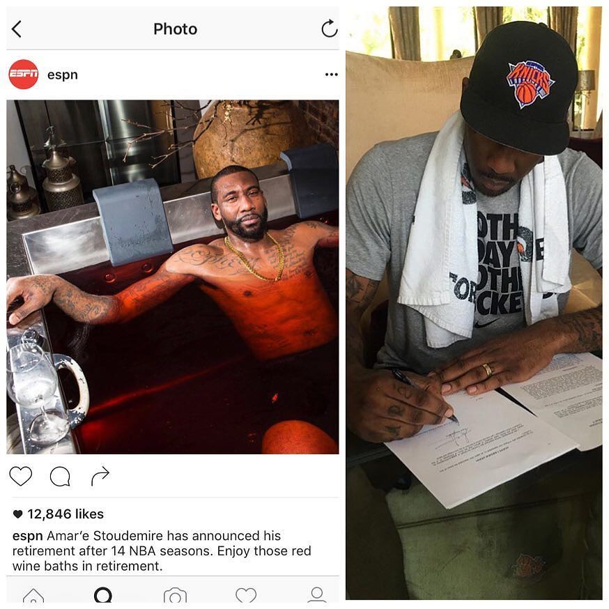 TheYBF's tweet photo. #YBFAlert! NBA baller #AmareStoudemire will be retiring after 14 season. #YBFSports https://t.co/MG4J6zJgSA https://t.co/R7d10SDdqq