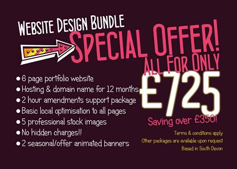 EnzbyMedia's tweet image. We're really excited for our new website launch next week! Here's a super offer to celebrate! #Devon #TorbayHour