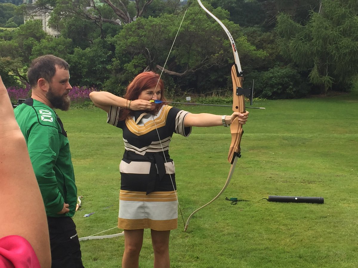 <a href="/ArcheryIreland/">Archery Ireland</a> wonderful backdrop for the #WAFC2016 media launch today.