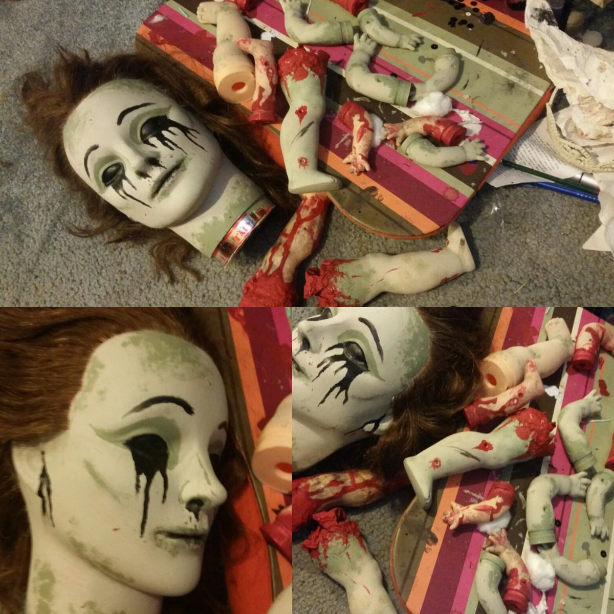 vongorehouse's tweet photo. New baby doll parts for the #hauntseason2016 #hotelofhorror #alterednightmares #vongorehouse https://t.co/Z2hyHWA9Lz