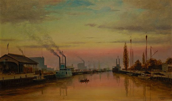 SuziattheHaggin's tweet photo. #HagginMuseum #StocktonCA has loaned our painting #StocktonChannel to the Cantor Arts Center at Stanford University. https://t.co/uVtCJyrzRc
