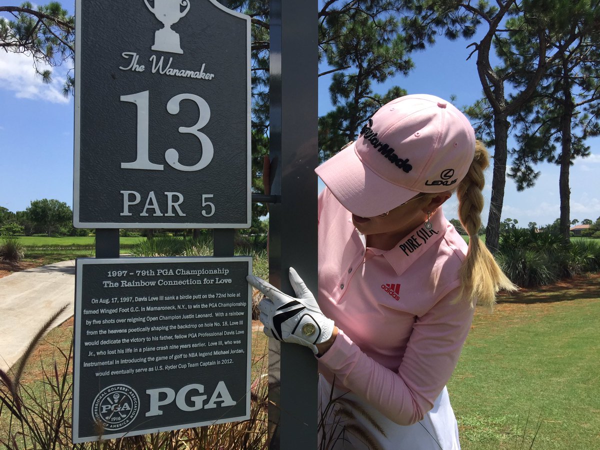 Every hole has a historical fact at PGA Village in Florida. This is my favorite so far. <a href="/Love3d/">Davis Love III</a>
