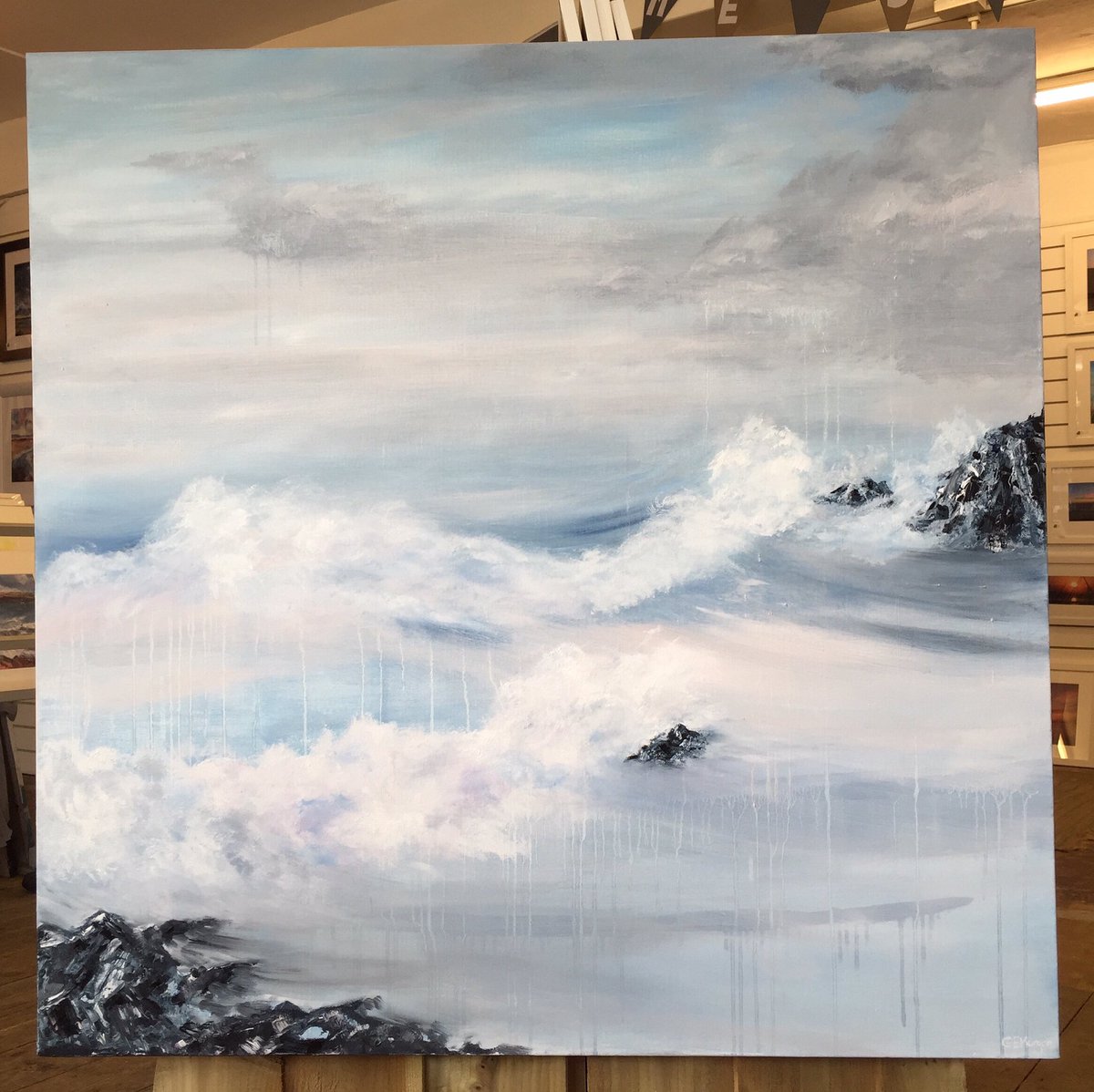 NEW Artist in town! SOLD in 2 days #GeorgiaMorganArt #CoastalArt #KeepItLocal