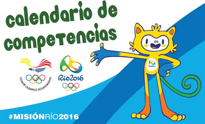 ECUADORolimpico's tweet photo. Revisa el cronograma detallado de las competencias de nuestro #TeamEcuador🇪🇨 en #Rio2016 https://t.co/Ti6cmGqQrl https://t.co/PgENOE1B9X