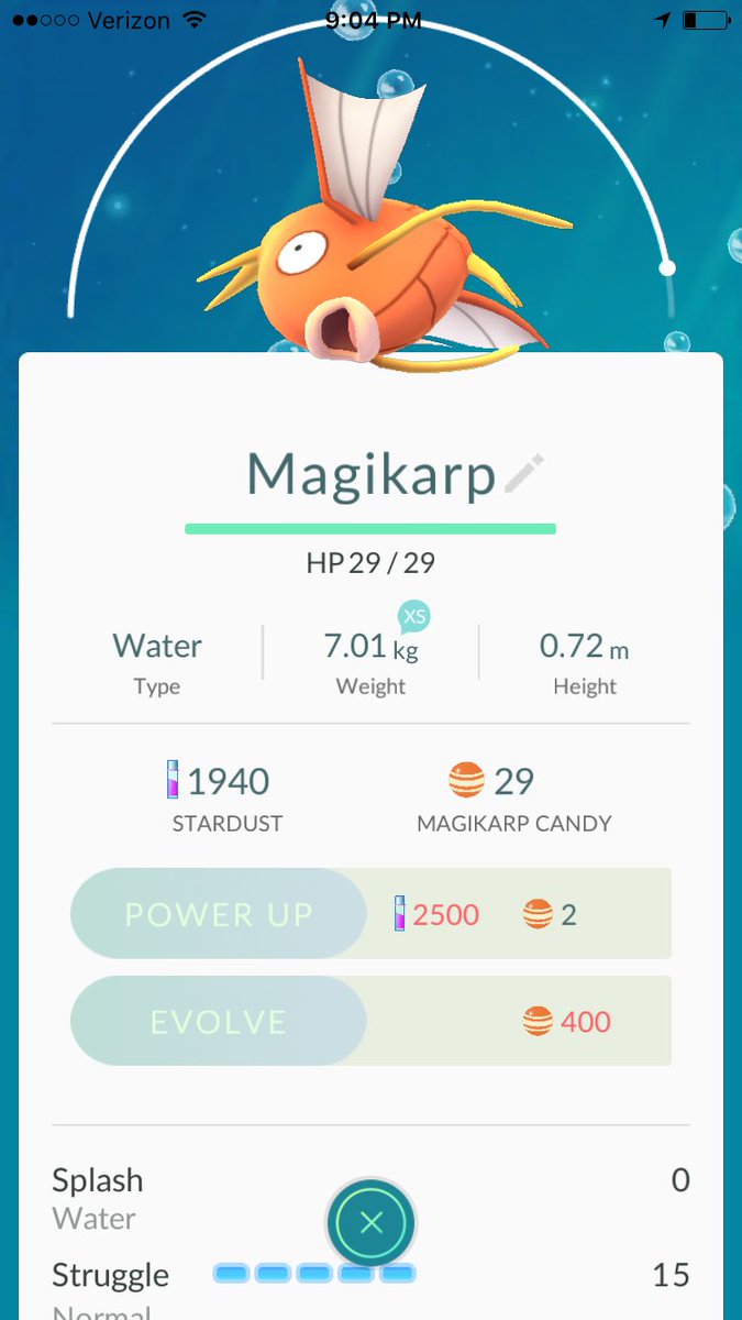 ChrisKetchum88's tweet photo. The struggle is real... I'll never have a Gyarados. #PokemonGO #Pokemonmasterproblems#willtakecandyfromstrangers https://t.co/YJVsQmKomh