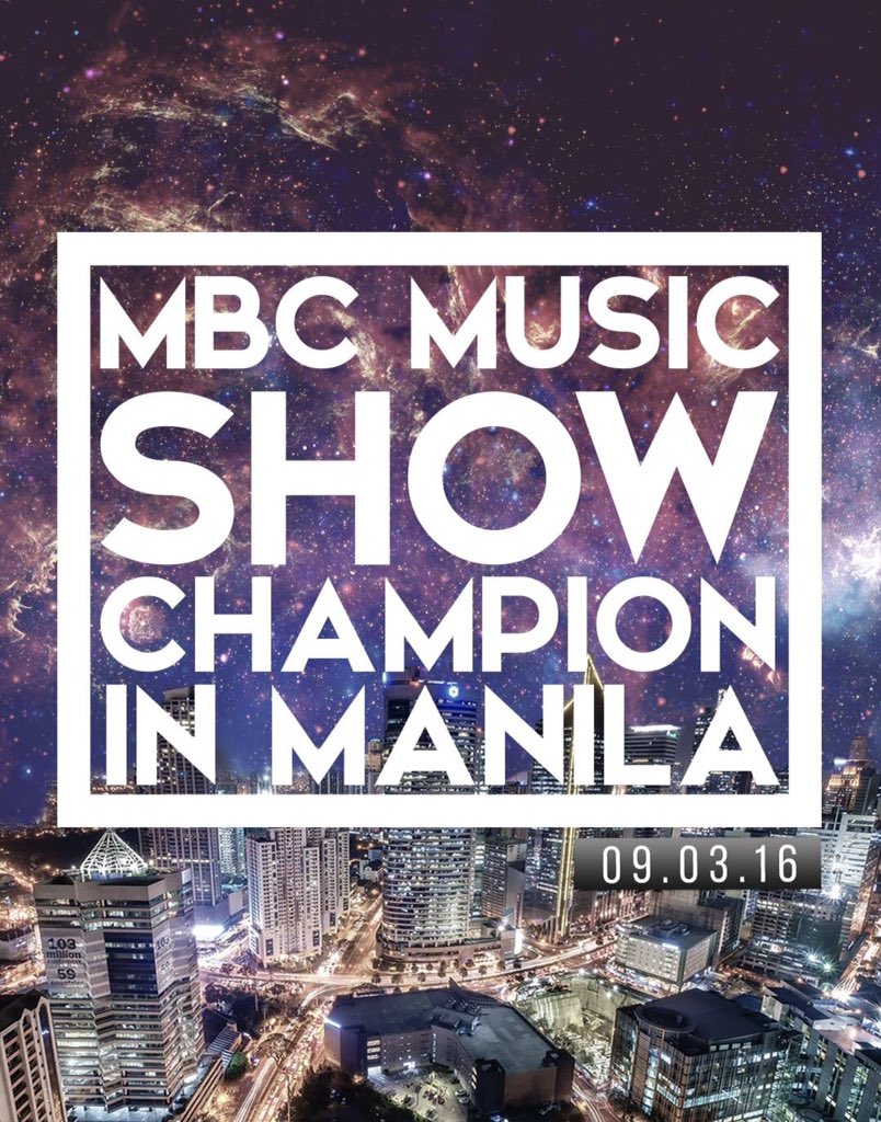 SonAmooPH's tweet photo. [ANNOUNCEMENT]
Here are the details on pre-selling for MBC MUSIC SHOW CHAMPION IN MANILA. https://t.co/NjBPUEm7CK