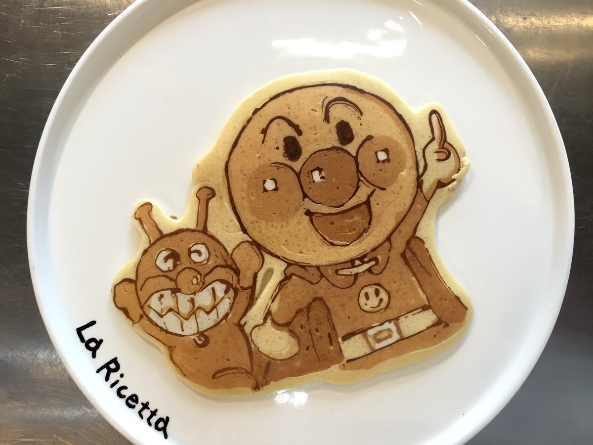 Uzivatel Laricetta99 Na Twitteru パンケーキアートの作り方 アンパンマン パンケーキアート Pancakeart