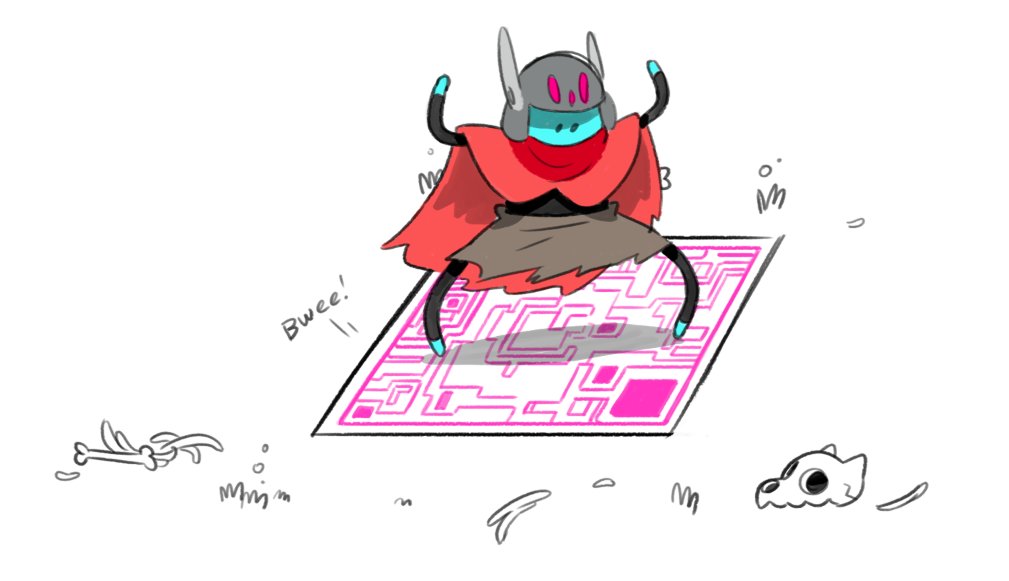 my best chump moment so far in #HyperLightDrifter ....i could stand on all the other tiles... 