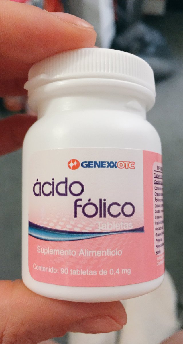 Tuve cita con la ginecóloga y me recetó #ácidofólico 🤔 No sé para qué es, así que voy a investigar 🤓 #suplementos