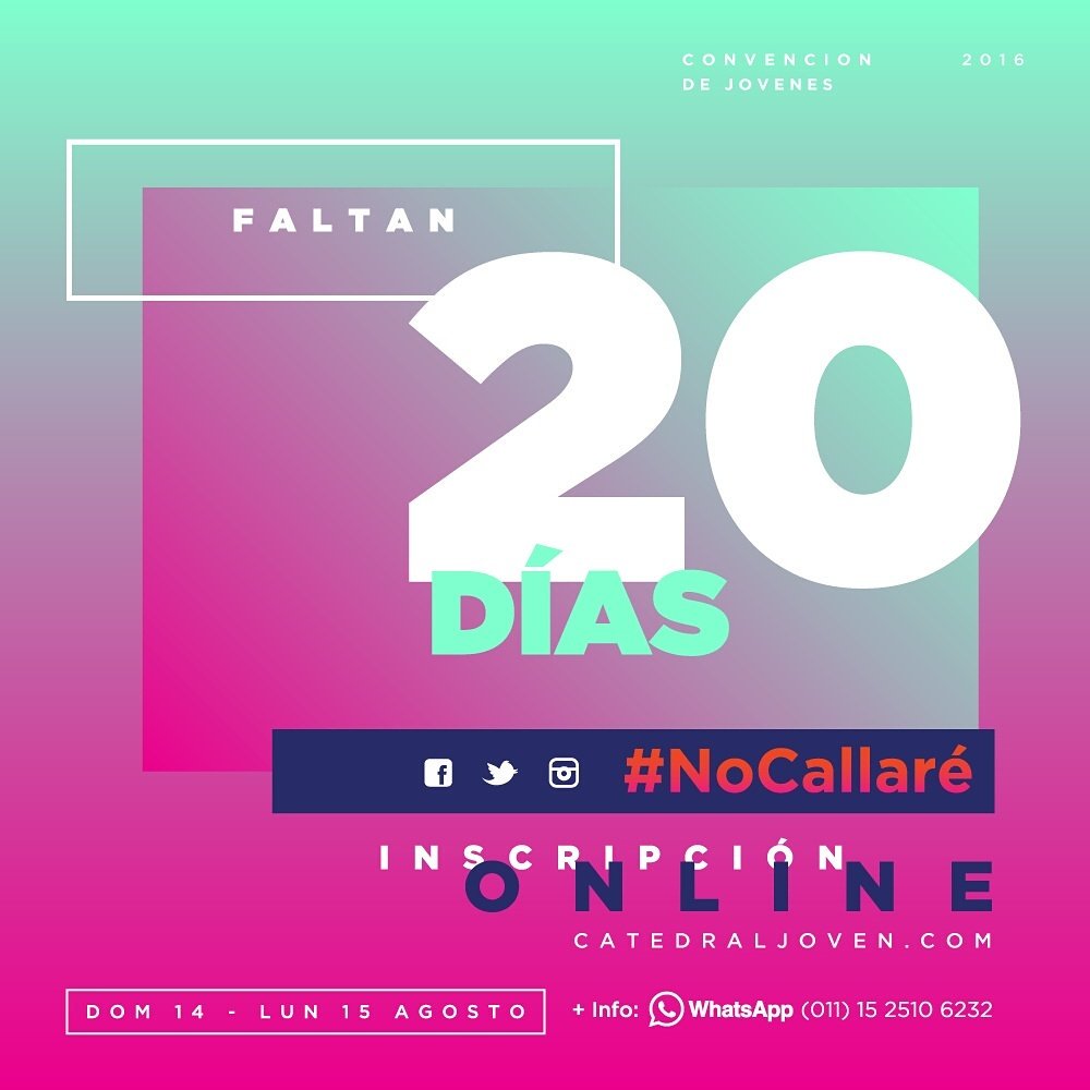 catedraljoven's tweet photo. #NoCallaré Contale a tu iglesia, a tu familia y amigos así todos pueden asistir. 
+ info https://t.co/sDZG7XlghL https://t.co/krYC2x5jFS