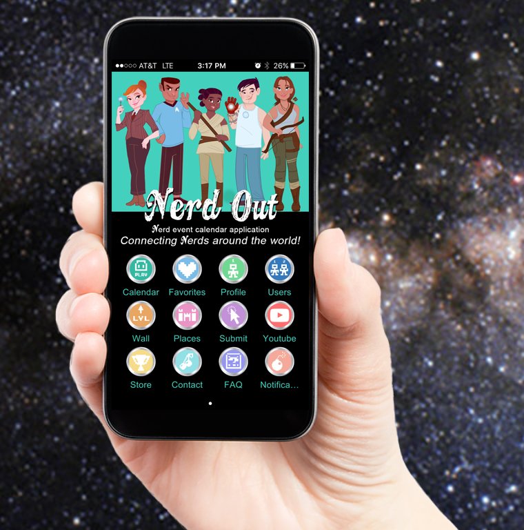 nerdoutapp's tweet photo. Now that #SDCC is over, beat #condepression w/ Nerd Out! A free nerd event calendar app! #SDCC16 #SDCC2016 #conlife https://t.co/0EzrrHciI2