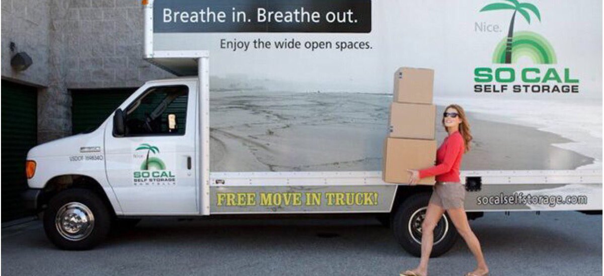 SoCalSelfStorag's tweet photo. Moving day should come with perks, like AC, free wifi, and a free moving day truck. #MovingDayFun https://t.co/bi0dg3nXhy