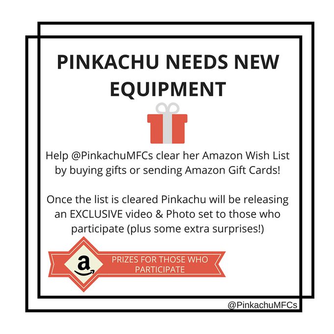 #RT Help @PinkachuMFCs get new equipment! Email: kawaiitentacles@gmail.com WL: https://t.co/eVlpNCP7AA<a href="/tag/rt"class="tags">#RT</a><a class="tags" target="_blank" title="On Twitter" href="/?out=eyJ0eXAiOiJKV1QiLCJhbGciOiJIUzUxMiJ9.eyJpYXQiOjE3MjU4NTMxMTgsImlzcyI6InR3cG9ybnN0YXJzLmNvbSIsIm5iZiI6MTcyNTg1MzExOCwiZXhwIjoxNzU3Mzg5MTE4LCJyZWRpcmVjdF91cmwiOiJodHRwczovL3R3aXR0ZXIuY29tL1BpbmthY2h1TUZDcyJ9.-_EpfL60uoGB1K0PCgnyXbzKM9yssMfTjmXjk4GcSjjeAfHuKgqVXmfR1cLlY-8MB_sWPNrF2ak2_TL1CC43TQ">@PinkachuMFCs</a>