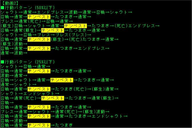 ひろし ダークキング4の行動パターン Hpが白の時は決まったローテは無いと判断したので 50 以下のみ記載 味方の死亡時はイレギュラーな行動が増えるが 全員生きている場合のテンペストローテが目玉 ローテの最後は通常攻撃 ひろし ダークキング4の行動パターン Hpが白の時は決まったローテは無いと判断したので 50 以下のみ記載 味方の死亡時はイレギュラーな行動が増えるが 全員生きている場合のテンペストローテが目玉 ローテの最後は通常攻撃