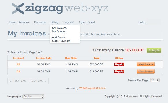 zigzagweb's tweet image. How to pay invoices from your client area zigzagweb.xyz/how-to-pay-inv…
