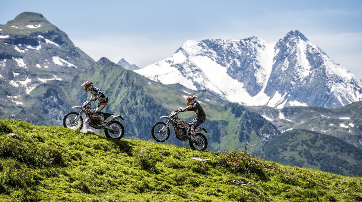 The lower frame tubes on the #Freeride250R were raised 60mm, so you can keep clearing ground. #GoFurther