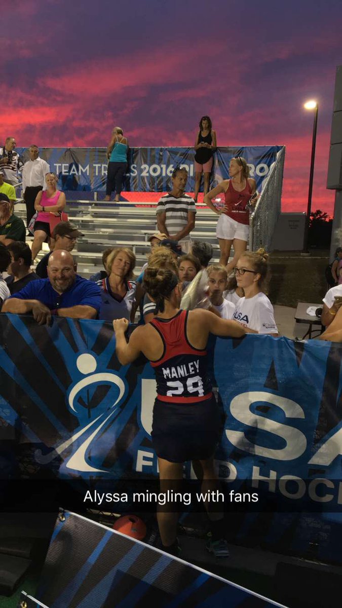 be_my_valentin's tweet photo. Some post game photos of local @USAFieldHockey stars, @JillWitmerFh and @Alyssamanley5 #RioSendOffSeries #RoadToRio https://t.co/vgI9ENFFJK