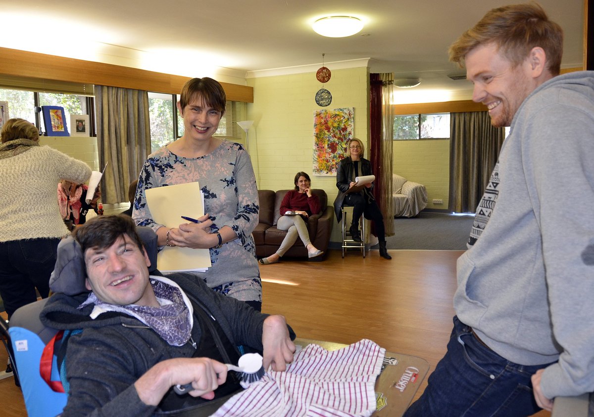 GreystanesDS's tweet photo. Aaron assisting the Greystanes team's Person Centred Active Support Masterclass with Julie Beadle-Brown @Juliedbb69 https://t.co/MRYAh6YNS4