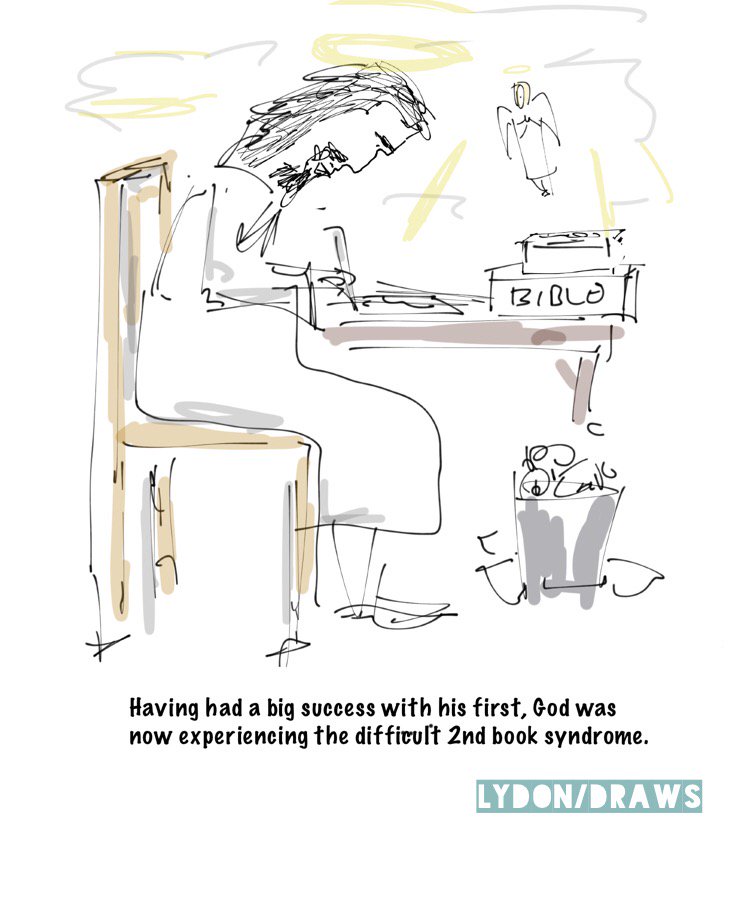 pglydon's tweet image. #lydondraws #notthatfunny #secondbook #godwrites