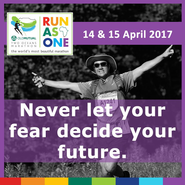 Everything you want is on the other side of your fear. #RunAsOne