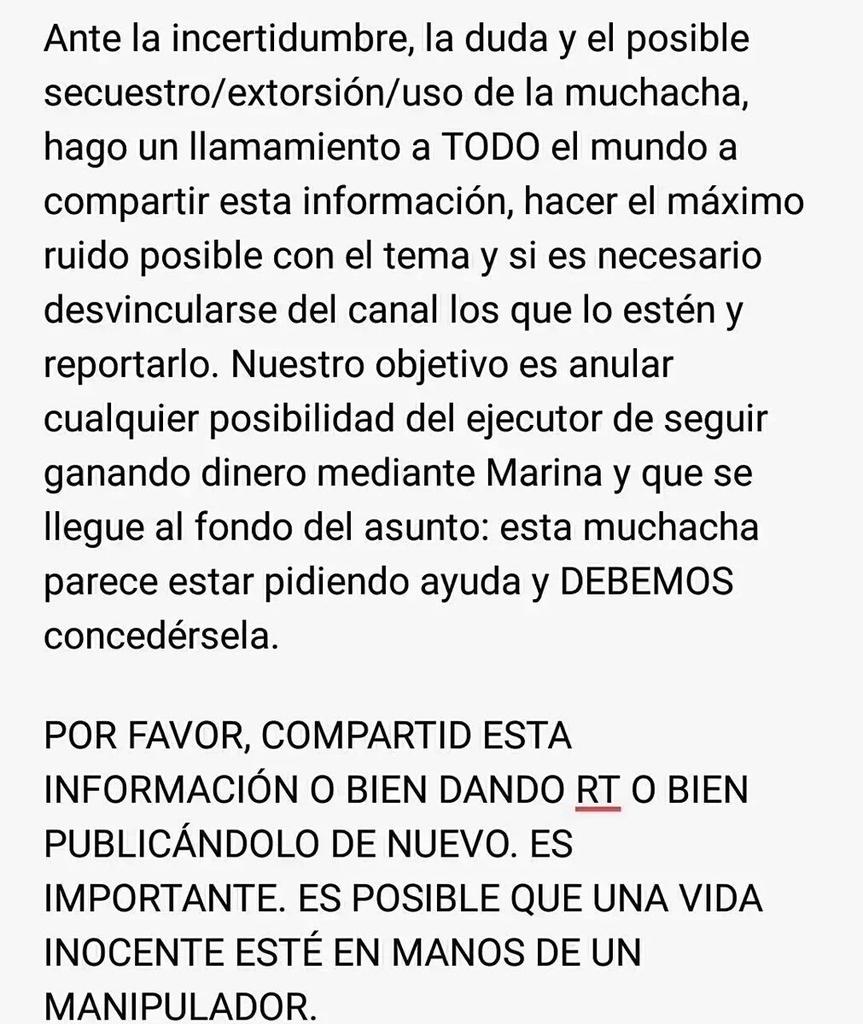 sourmurdock's tweet photo. No dejen de compartir esto, puede que tengamos el poder de salvar a alguien inocente con sólo eso #savemarinajoyce https://t.co/M10xUo3DWJ