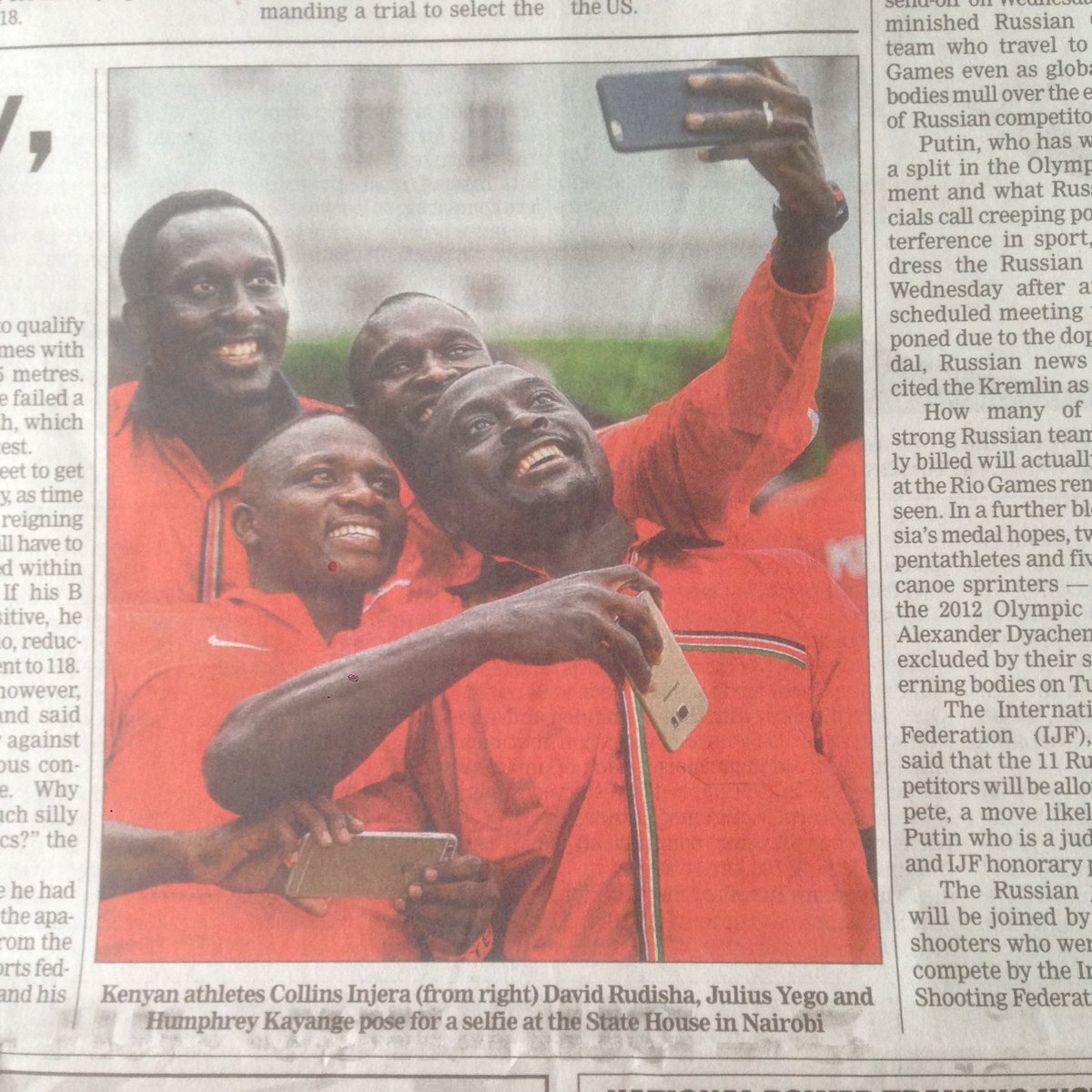 Nice one @ttindia to feature couple of fantastic @KenyaRugby7s stars @CollinsInjera @humphkj 
#RoadToRio