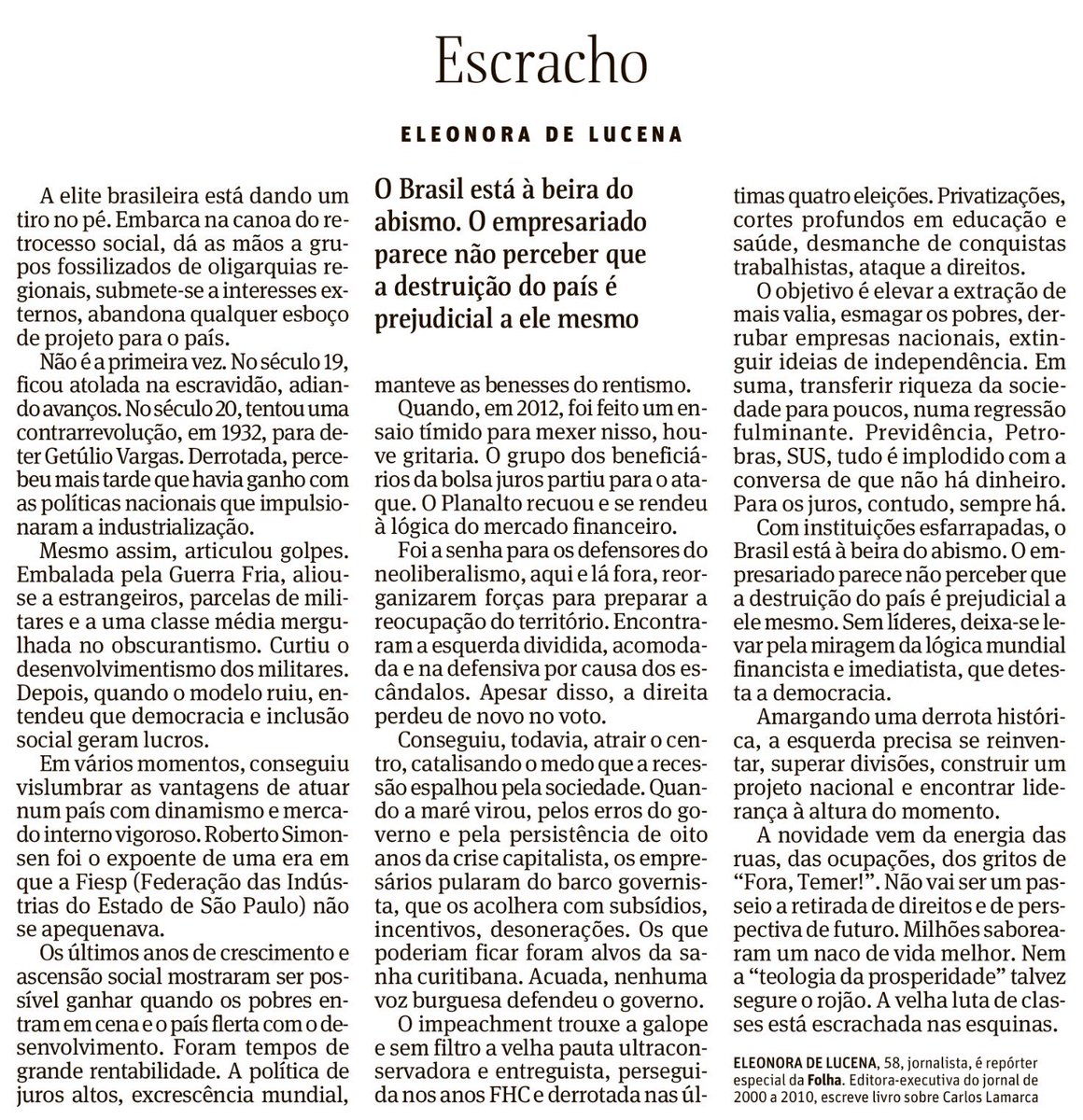 Jolanarchiste's tweet photo. Não existe cegueira. Existe cumplicidade com o golpismo.
Excelente reflexão.
#TeimaDilma https://t.co/vI1KnRQtau